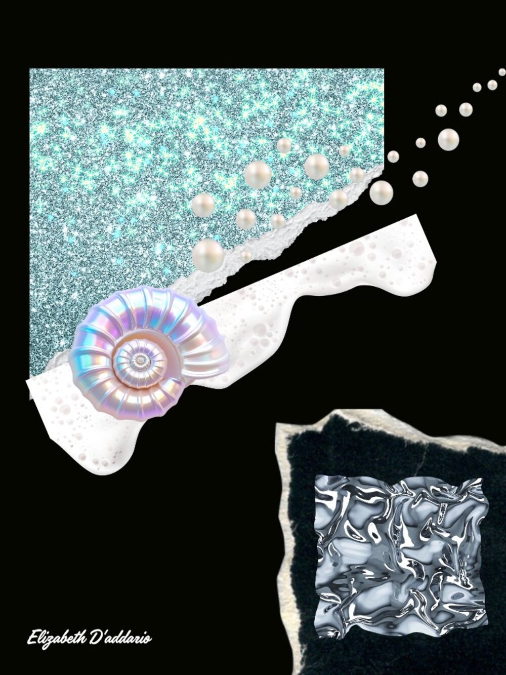 Seashell Metal Original Art